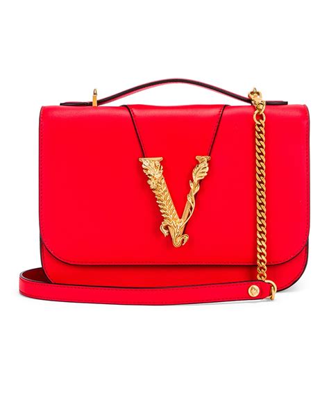 versace crossbody red